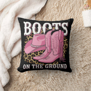 Boots on the Ground Western Cowgirl Linedance  Cushion