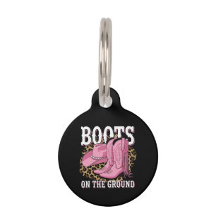 Boots on the Ground Western Cowgirl Linedance Pet Tag