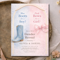 Boots or Bows Coquette Gender Reveal