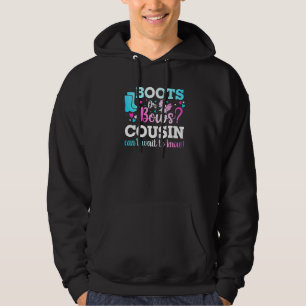 Boots Or Bows Cousin Gender Reveal Baby Shower Ann Hoodie