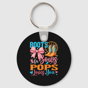 Boots Or Bows Ps Loves You Gender Reveal Family  Key Ring