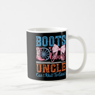 Boots Or Bows Uncle Loves You Gender Reveal Family Coffee Mug