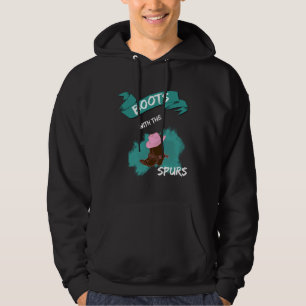 Boots with the Spurs Farmer Hip Hop Cowgirl Boots Hoodie