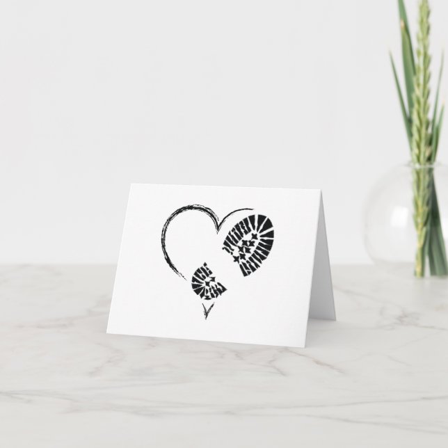 bootstomp heart card (Front)