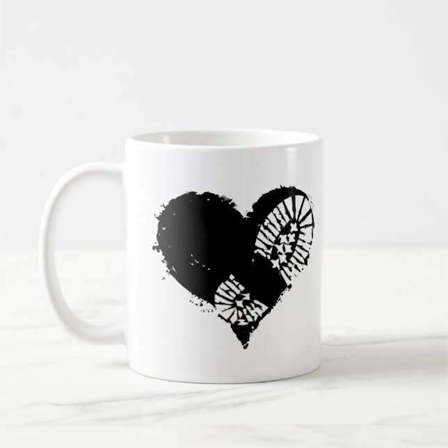 bootstomp heart coffee mug (Left)