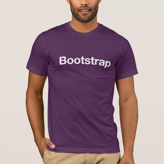 Bootstrap CSS Framework Purple T-Shirt (Front)
