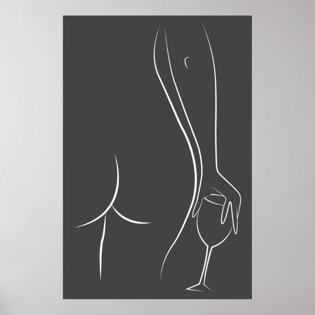 Booty and wine o'clock Value Poster Paper (Matte) (Front)