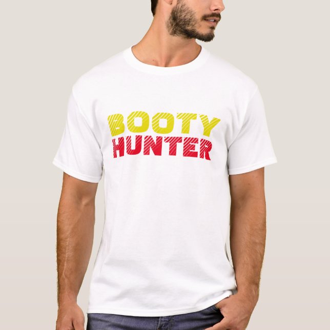 Booty Hunter Camouflage funny T-Shirt design (Front)
