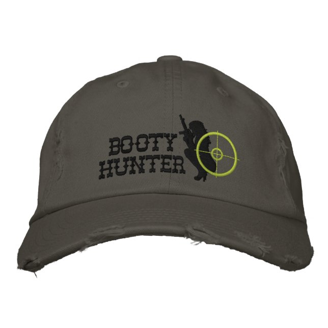 Booty Hunter Custom Embroidered Hat (Front)