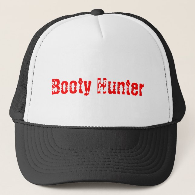 booty hunter trucker hat (Front)