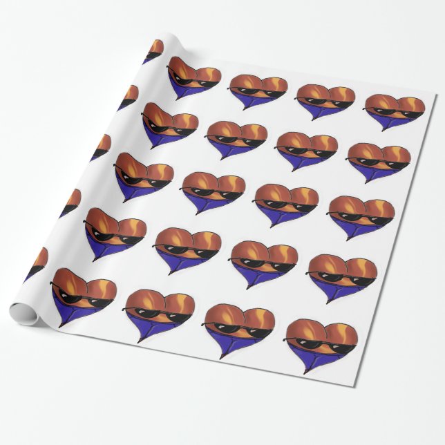 Booty Shades Wrapping Paper (Unrolled)