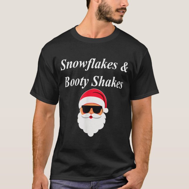 Booty Shake Christmas Funny Naughty Dirty Raunchy  T-Shirt (Front)
