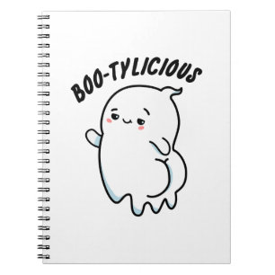 Bootylicious Cute Halloween Dancing Ghost Pun Notebook