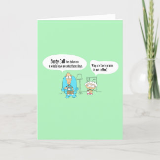 Booy Call Funny comic Birthday card - 003