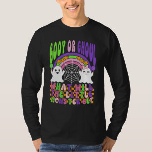 Booy Or Ghoul What Will The Little Monster Be Gend T-Shirt