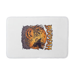 Booyah Halloween Pumpkin Grim Reaper Orange Moon_1 Bath Mat