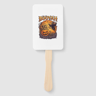 Booyah Halloween Pumpkin Grim Reaper Orange Moon_1 Hand Fan