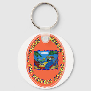 Booze and Bahamas Key Ring