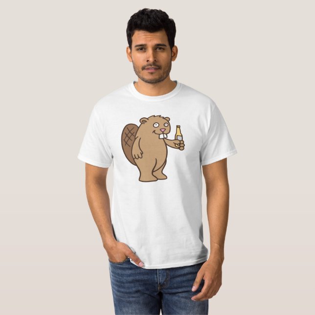 Booze Beaver T-Shirt (Front Full)