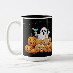 Booze & Boos Tee Two-Tone Coffee Mug