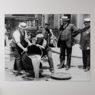 Booze Dump - Vintage Prohibition Photo Poster