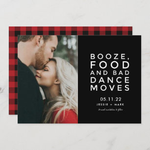 Booze, Food, Bad Dance Moves Photo  Save The Date