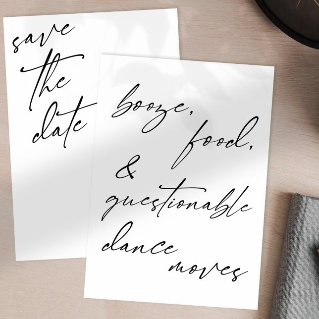 Booze, Food, & Questionable Dance Moves Card (Creator Uploaded)