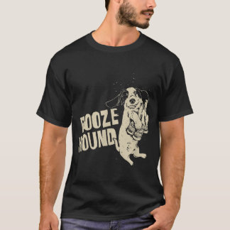 Booze Hound Beer Lover Present Drunk Basset Hound  T-Shirt