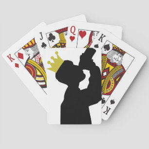 boozer king with crown icon playing cards