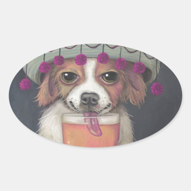 Boozer Oval Sticker (Front)