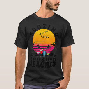Boozing With My Beaches Bachelorette Drinking Girl T-Shirt