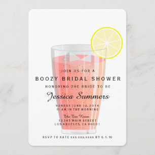 Boozy Bridal Shower Invitation