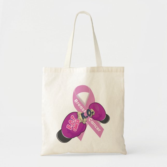BOP CANCER- Breast Cancer Tote Bag (Front)