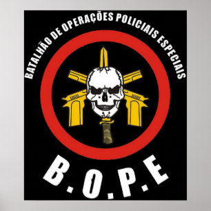 BOPE Tropa De Elite Brazil Special Police Force Poster