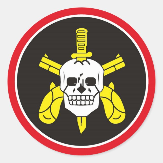 BOPE Tropa De Elite Brazilian Special Police Force Classic Round Sticker (Front)