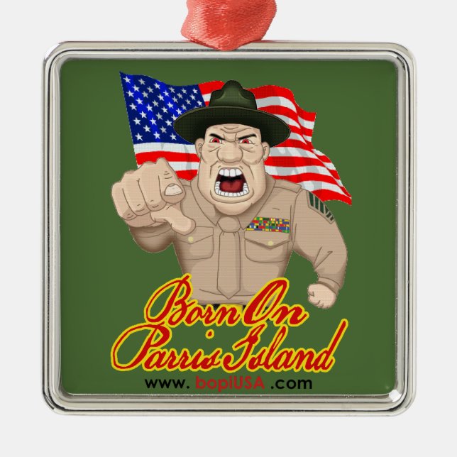 BOPI "OOH-RAH!" Ornament (Front)