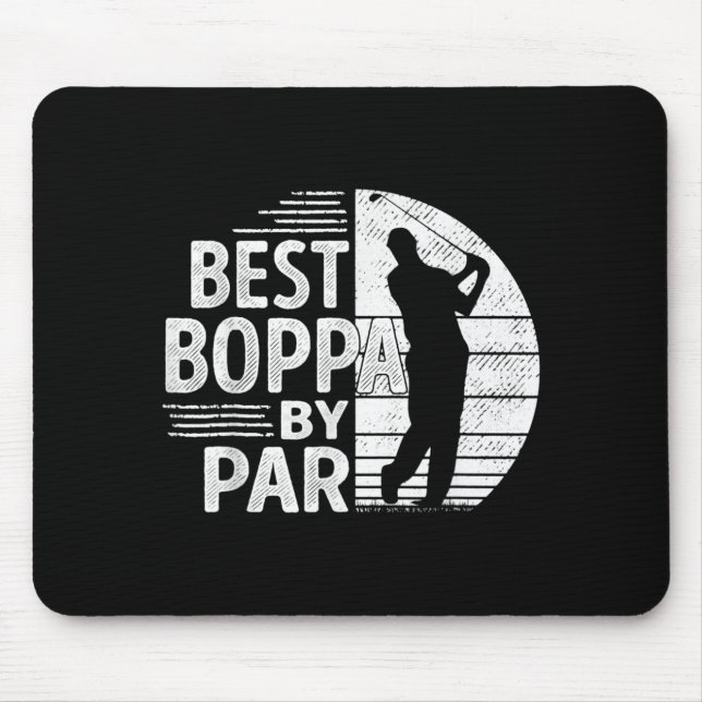Boppa By Par, Golf Shirt Gift Grandpa, Father's Da Mouse Pad (Front)