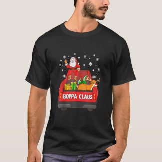 Boppa Claus  Red Truck Santa Reindeer Elf Christma T-Shirt