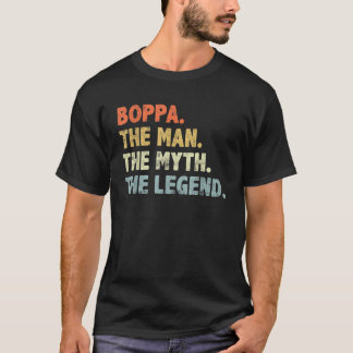 Boppa The Man Myth Legend retro style Fathers Day  T-Shirt