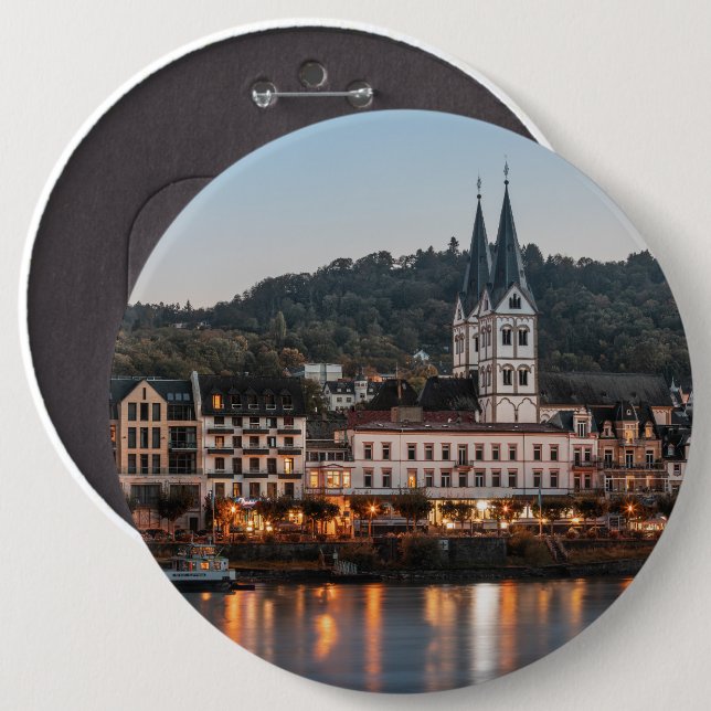 Boppard Germany 6 Cm Round Badge (Front & Back)