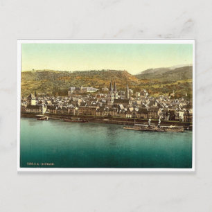 Boppard, the Rhine, Germany rare Photochrom Postcard