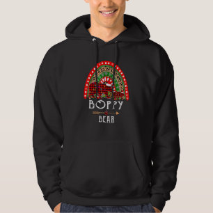 Boppy Bear Christmas Rainbow Leopard Family Christ Hoodie