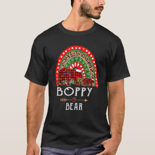 Boppy Bear Christmas Rainbow Leopard Family Christ T-Shirt