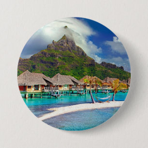 Bora Bora Caribbean Island 7.5 Cm Round Badge