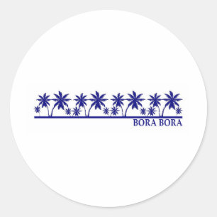 Bora Bora Classic Round Sticker