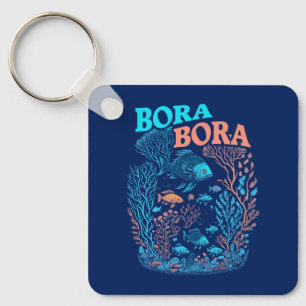 Bora Bora Coral Reef Key Ring