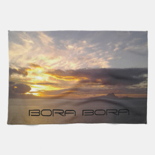 Bora Bora dish towel