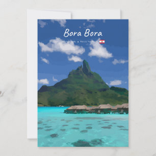 Bora Bora, French Polynesia - Beach Resort Invitation