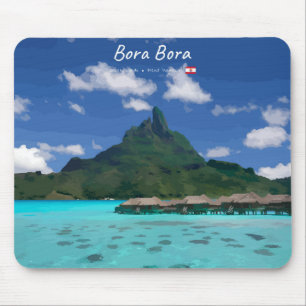Bora Bora, French Polynesia - Beach Resort Mouse Pad
