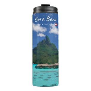 Bora Bora, French Polynesia - Beach Resort Thermal Tumbler